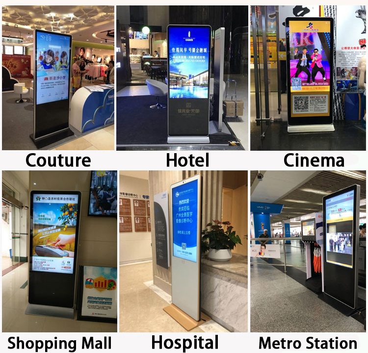 MOMO-LED:Vertical advertising machine are used in clothing stores, hotels, cinemas, shopping malls, hospitals and subway stations.